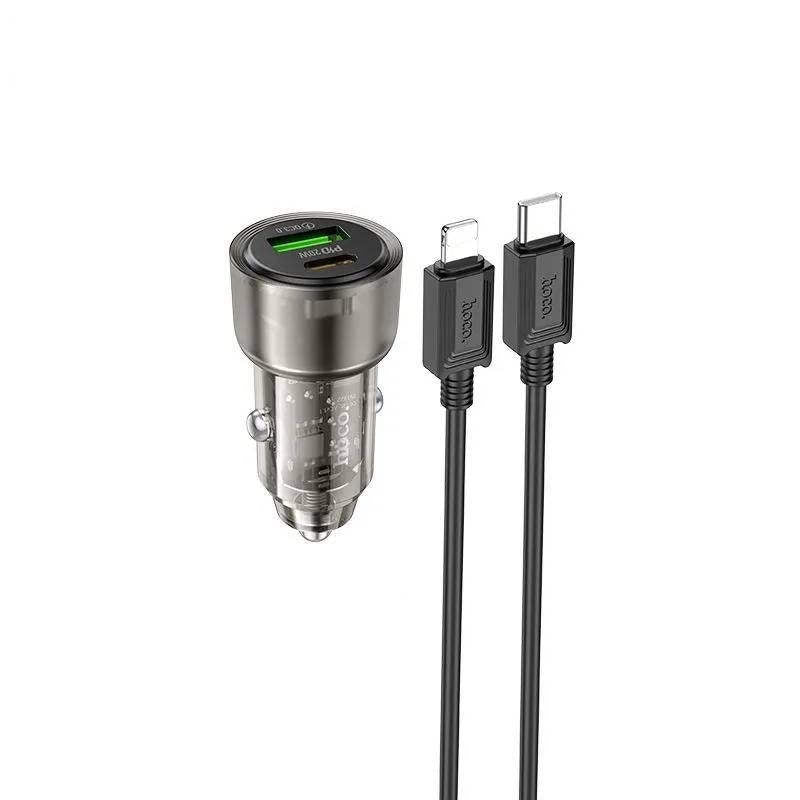 PD 20W QC3.0 Dual Ports USB-C & USB-A Fast Charging Car Charger Adapter PD 20W QC3.0 Dual Ports USB-C & USB-A Fast Charging Car Charger Adapter